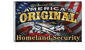 Bandera de la Segunda Enmienda "Seguridad Nacional Original de Estados Unidos" 3’x5’ - Imagen 1 de 1