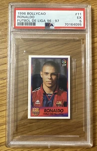 1996 Bollycao Futbol Liga 96-97 11 Ronaldo PSA 5 RC Barcelona Rookie Brazil Goat - Picture 1 of 2