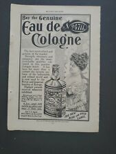1899 OCTOBER AD ADVERTISEMENTS McCLURES MAGAZINE EAU DE COLOGNE 