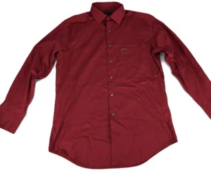 Alfani Mens Shirt sz M Scarlet Red Button Down 15-15.5 Neck 32-33 Sleeve NWOT - Picture 1 of 7