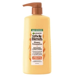 Garnier Whole Blends HoneyTreasures Repairing Shampoo,For Damaged Hair, 28 FL Oz - Picture 1 of 6