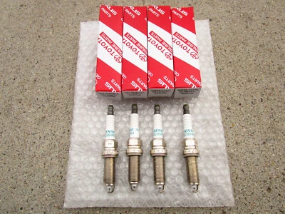 FITS: 17 - 18 TOYOTA COROLLA IM 1.8L 4CYL SPARK PLUG QTY 4 OEM BRAND NEW - Image 1 of 3