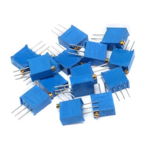 15pcs 3296 Component Package Precision Adjustable Resistors Package 100Ω-500KΩ - Picture 1 of 3