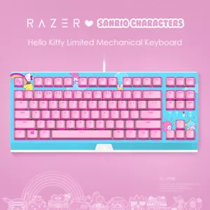 Razer x Sanrio Hello Kitty¹ Blackwidow Tenkeyless Mechanical Keyboard - Picture 1 of 5