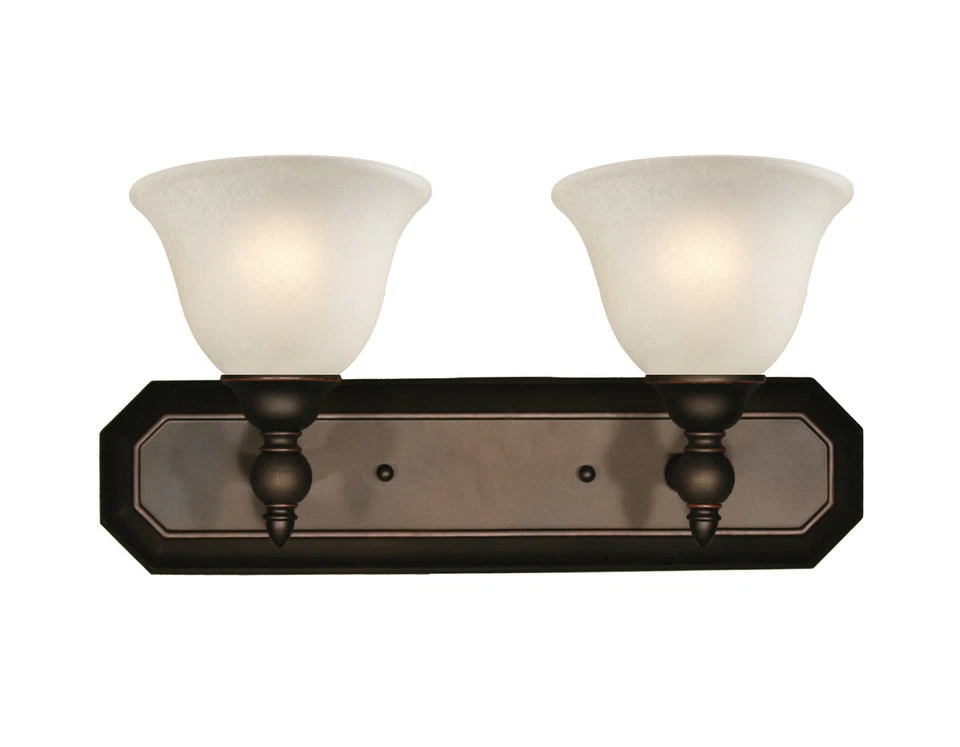 Luminária de parede Z-Lite Clayton 2 bronze claro e vidro marfim antigo $201 - Imagem 1 de 1
