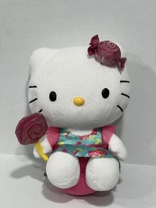 Abito Hello Kitty Candy Sanrio 9,5 pollici peluche 2014 adorabile gattino abbracciabile - Foto 1 di 8