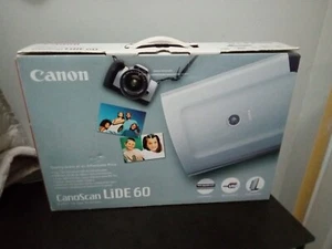 Canon CanoScan LiDE 60 Flatbed Desktop Scanner Color Image Photo Document NEW - Picture 1 of 3