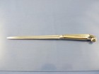 GEORGE II PLAIN 1914 PISTOL GRIP LETTER OPENER BY BIRKS STERLING  1957 "TGH"