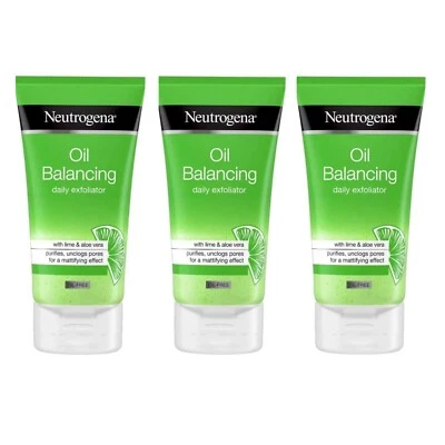 3x Neutrogena Oil Balancing Daily Exfoliator 150ml Developed with Dermatologists - Image 1 of 2