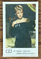 SHIRLEY MCLAINE DUTCH GUM TRADING CARD 1963 STAR BILDER D 88 Sweden MACLAINE
