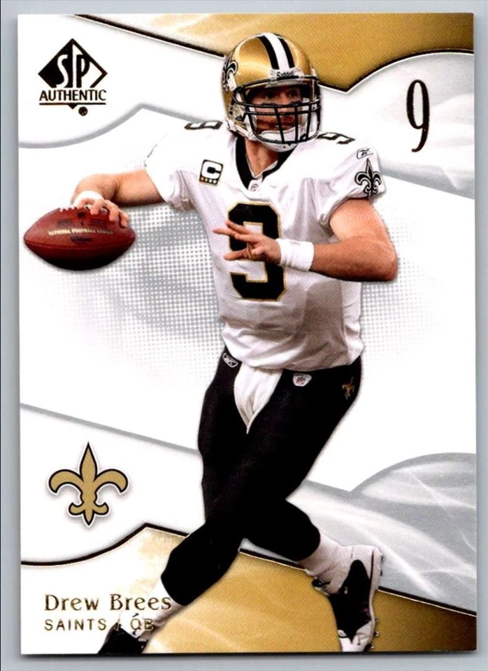 2009 SP Authentic Drew Brees New Orleans Saints #83 - Image 1 of 2