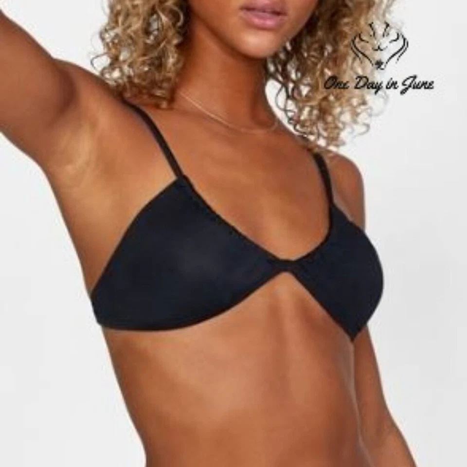 Top de biquíni RVCA trilette sólido tamanho G - Imagem 1 de 4