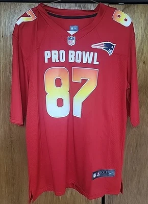 Camiseta Nike RARA de los New England Patriots Gronkowski NFL Pro Bowl, más pequeña XXL Foto 1 de 4