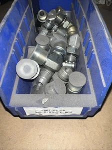 6801-08-08 Hydraulic Fitting 1/2" Male JIC x 1/2" Male O-Ring Boss 90° - Picture 1 of 5