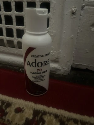 Adore Raging Red Semi Permanent Hair Dye 4 Fl Oz Vegan Cruelty Free Hair Color - Image 1 of 2