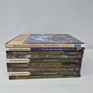 Used Dungeons & Dragons Manual Lot Set Of 9 Books All Hardcover - Picture 1 of 4