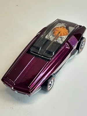 Crema batiente magenta vintage Hot Wheels Redline 1970 EE. UU. - Foto 1 de 4
