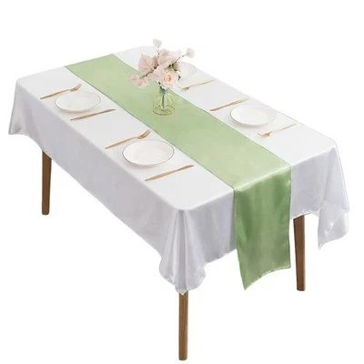 Event Table Cloth Contemporary Style Enhances Table Decor Pure Color Options - Image 1 of 4