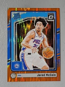 Jared McCain 2024-25 Donruss Optic Orange Shock Rookie Parallel #064/225 76ers - Picture 1 of 2