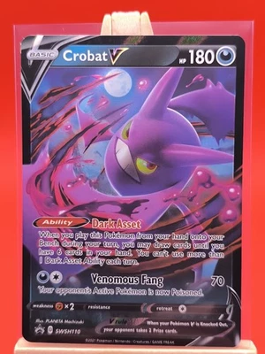 Crobat V SWSH110 Sword & Shield Ultra Rare Holo Promo Pokemon Card - Image 1 of 4