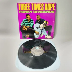Three Times Dope Funky Dividends 12" Vinyl Single Hip Hop 1989 Arista - Picture 1 of 4