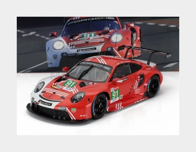 IXO 1/18 - PORSCHE 911 (991) RSR - 24H LE MANS 2020 LEGT18-23008