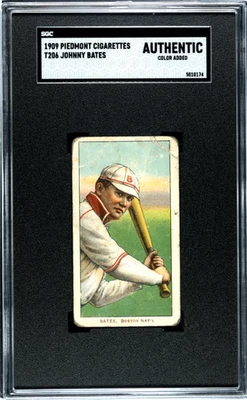 1909 皮埃蒙特香烟 (T206) 贝茨,Johnny SGC A — 第 1/2 张图片