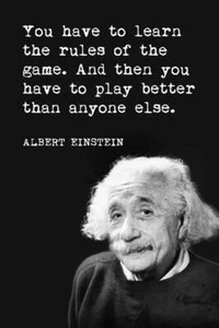 Albert Einstein Zitat - Motivationsplakat - Bild 1 von 1