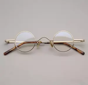 John Lennon Eyeglass Frames Men's metal Round glasses Gold Women eyewear US - Picture 1 of 10