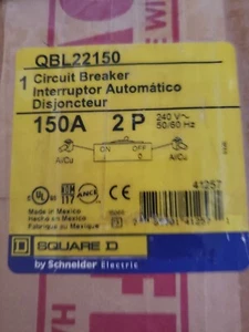 Square D PowerPact Circuit Breaker 150A 2 Pole 2P 240V QBL22150 - Picture 1 of 1