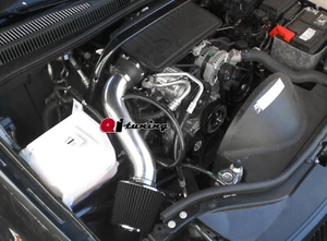 Black Air Intake kit & Filter For 2005-2009 Jeep Grand Cherokee Commander 4.7 V8 - Foto 1 di 1