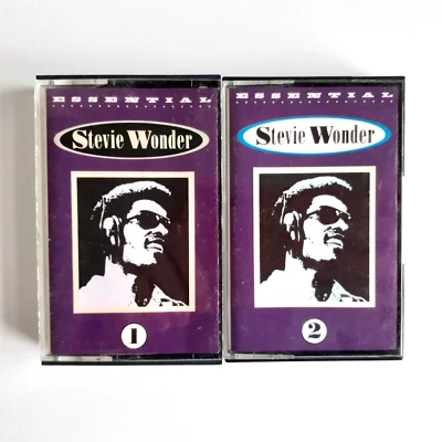 Essential Stevie Wonder 1 + 2, Double Audio Cassette Tape Collection, Vintage - Image 1 of 4