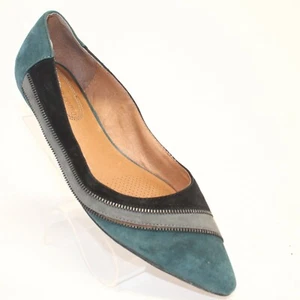 Corso Como Womens Sz 6 Multicolored Suede Zipper Embellishment Ballet Flats - Picture 1 of 11