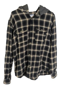 Old Navy, Women's, Plaid, Hooded, Schacket, Size L - Picture 1 of 3