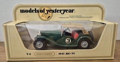 Y 8 1945 MG TC grün #3 Models of Yesteryear Matchbox in I Box - Bild 1 von 2