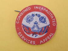 Combined Incapacitated Services Appeal Badge Limbless Soldiers AIF etc