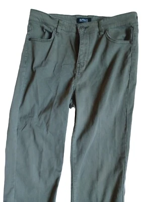 Buffalo Womens Straight Midrise Slate Gray Pants Leg Stretch Cotton Size 6 - Image 1 of 4