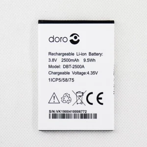 ORYGINALNA BATERIA DORO DBT-2500A DO DORO 8035 2500MAH - Zdjęcie 1 z 4