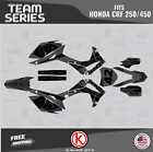 Graphics Kit For Honda Crf250(2014-17) Crf450(2013-16) Team Series - Smoke