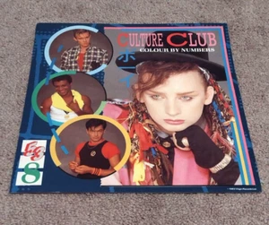 Excelente estado. Impresión de póster plano de portada de álbum Culture Club color por números 12x12 - Imagen 1 de 2