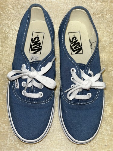 Vans Unisex Tela Blu Bianco Classici Uomo 5 Donna 6 5