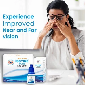 Gotas para ojos ISOTINE PLUS oficiales para cataratas, glaucoma 10 ml larga caducidad - Imagen 1 de 6
