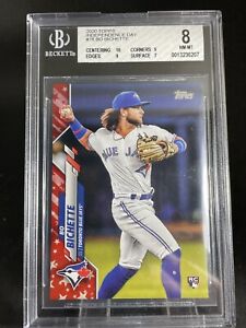2020 Topps Bo Bichette Rookie RC Independence Day Rc /76 SSP BGS 8 Blue Jays