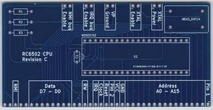 RC6502 - 6502 CPU Modul PCB - Bild 1 von 2