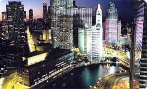 Chicago Illinois Gorgeous Souvenir Magnet - Picture 1 of 1