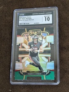 2023 SELECT CONCOURSE BLACK GREEN DIE CUT CGC 10 BAKER MAYFIELD BUCS - Picture 1 of 1
