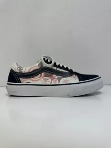 Vans Old Skool Pink Purple Skull Women’s 8 Platform Skate Shoes - Imagen 1 de 7
