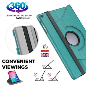 360° Rotating Magnetic Flip Case for Samsung Galaxy Tab S5e S4 S3 S2 A 9.7 A 7.0 - Picture 1 of 16