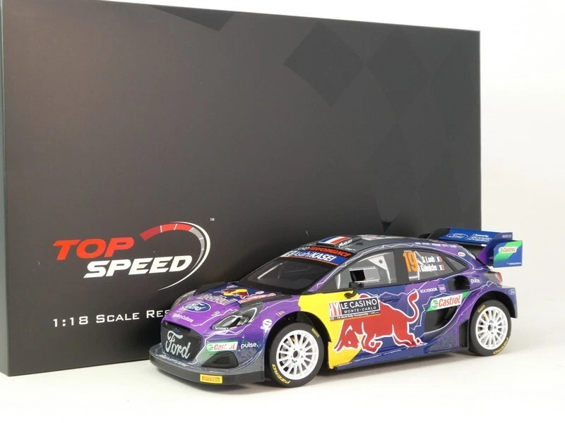 MINI-GT TS0468 FORD ENGLAND PUMA RALLY1 RED BULL TEAM FORD WORLD RALLY M-SPORT N