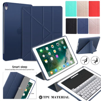 For iPad Pro 11/10.5/10.2/Air 4th 10.9" 10th Smart Case Leather Stand Flip Cover - Image 1 of 4
